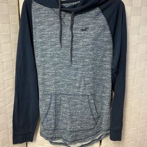 Mens Hollister Hoodie Small Blue